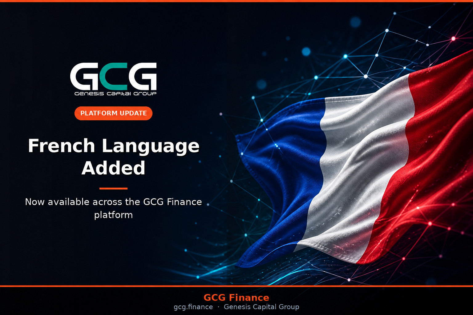 GCG Finance Is Now Available in French